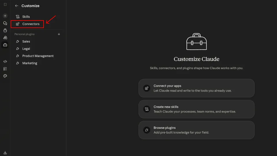 Customize, Connectors